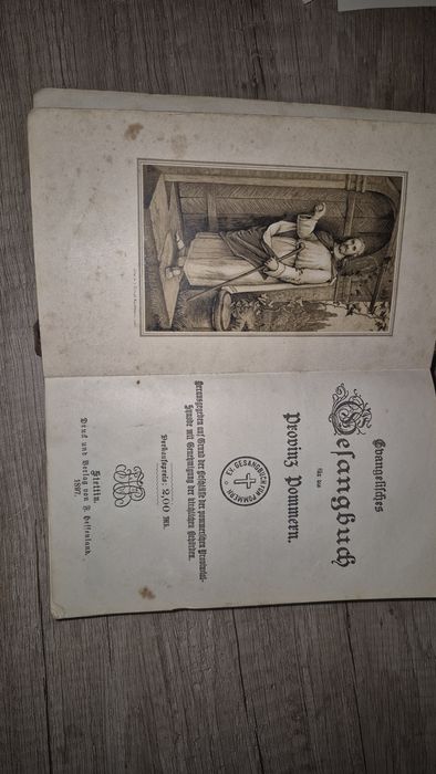 Carte veche „Evangelisches Gesangbuch für die Provinz Pommern” (1897)