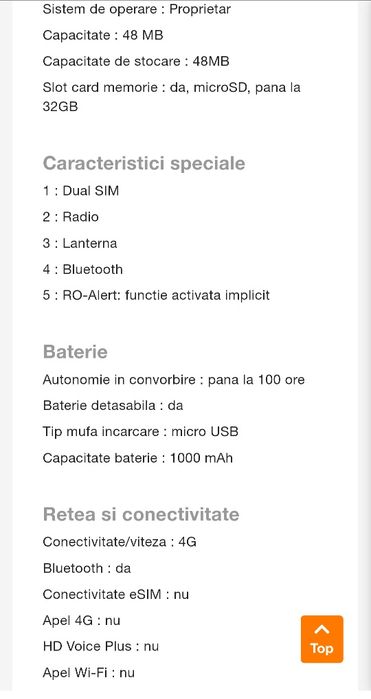 Telefon MaxCom MM248