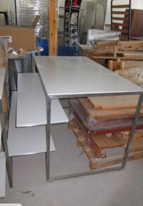 Иноксови маси и стелажи с плотове мдф