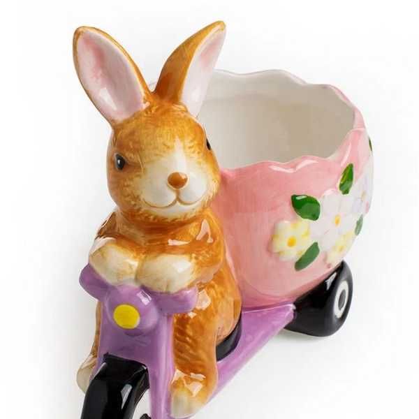 Великденска поставка за яйце Mercado Trade, Заек, Цветен