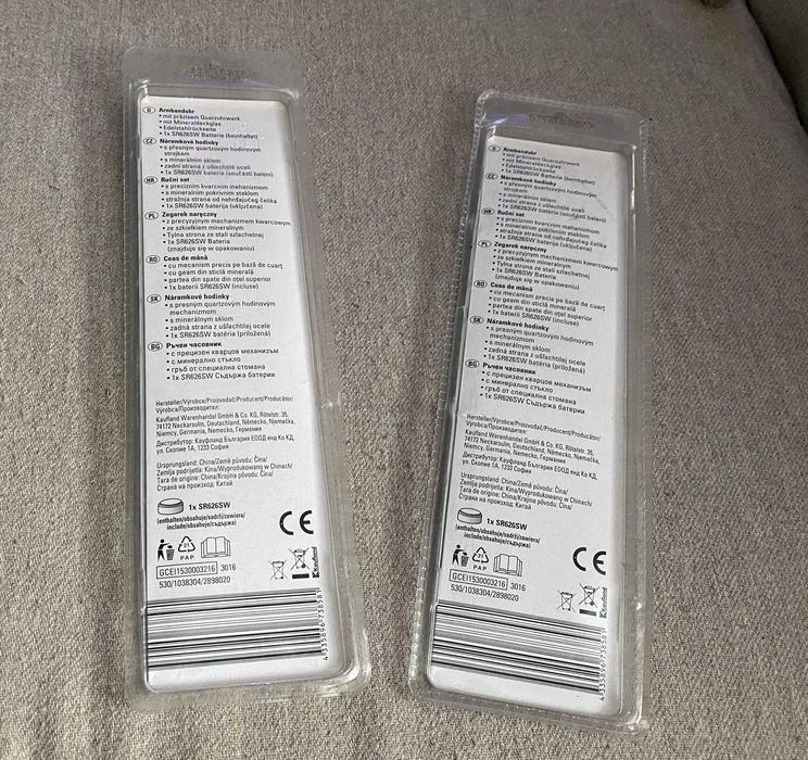 Ceasuri de mână quartz unisex, noi sigilate, curea piele neagră