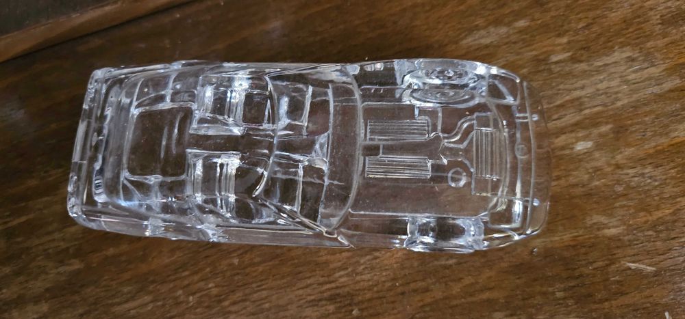 masina din sticla corvete  paperweight