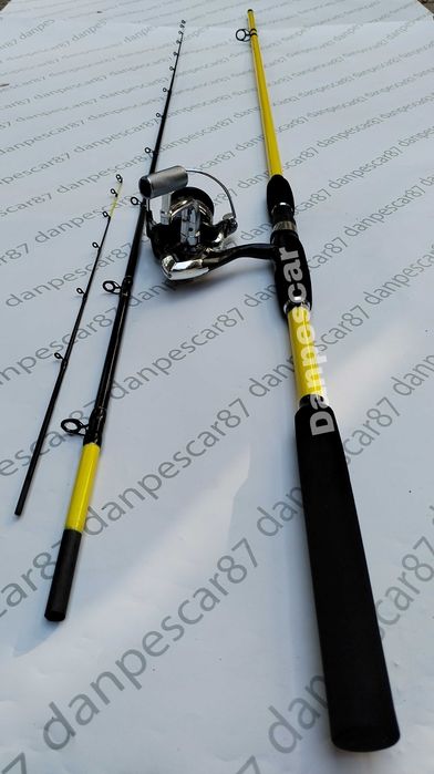 SET 4 Lansete ROBINHAN BOLENTINO PLUS 2.70m + 4 Mulinete SAIMINO X4000