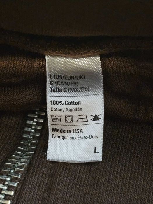 Пулловер (свитер) с короткой молнией Los Angeles Apparel CF408GD