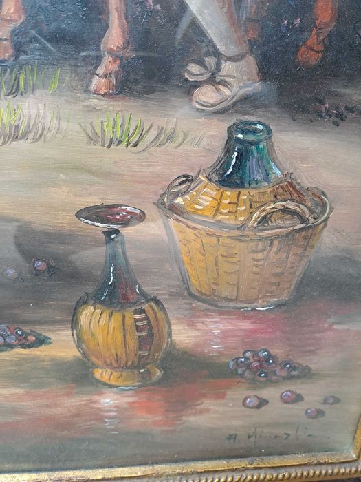 tablou pictura 87/67 cm semnat A Miraglia