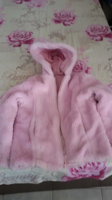 Детско яке с ДВЕ ЛИЦА-кожухче и промазка