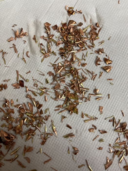 Cupru aschi pilitura fulgi span strung strungarit pentru proiecte arta