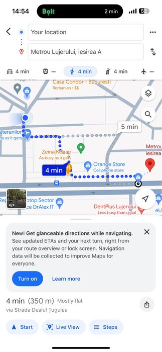 Garsonieră de închiriat – Lujerului, 4 min metrou