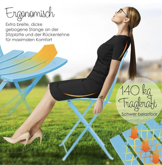 Kesser коплект маса с два стола -ретро стил