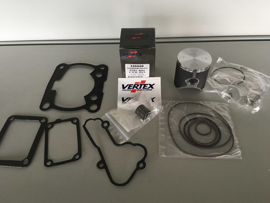 Wossner Vertex бутало биела гарнитури Husqvarna SM125 CR125 WR125