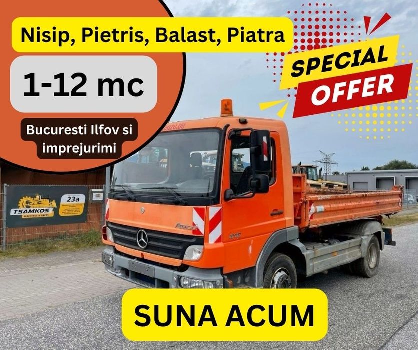 Nisip,balast,piatra drum,piatra parcare(Bragadiru,magurele,clinceni)