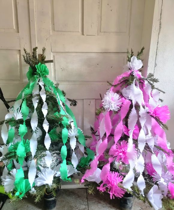 Brad de nunta, cu mai multe culori.