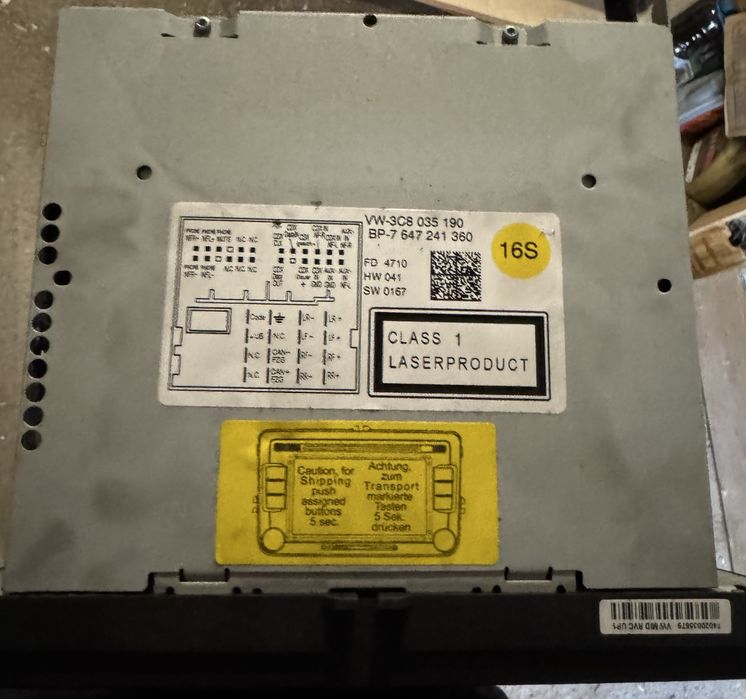 Фабрична мултимедия за VW - RCD 510