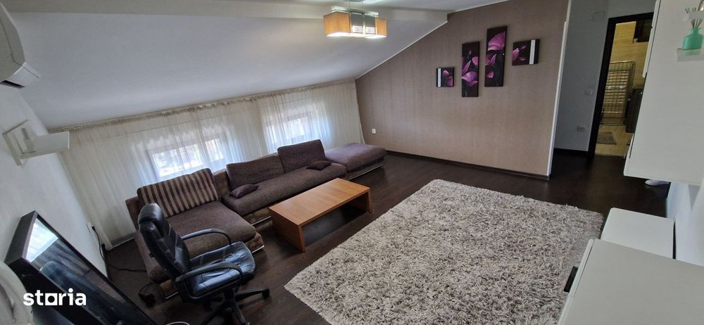 Apartament 2 camere, 59 mp, etaj 4/4 pod, mobilat si utilat, zona Bari