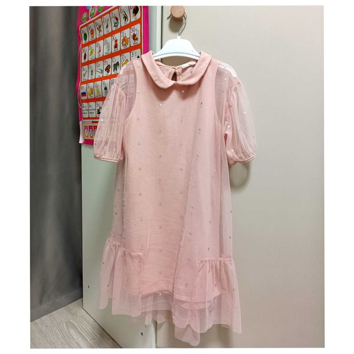 Платье детское 116, лонгслив