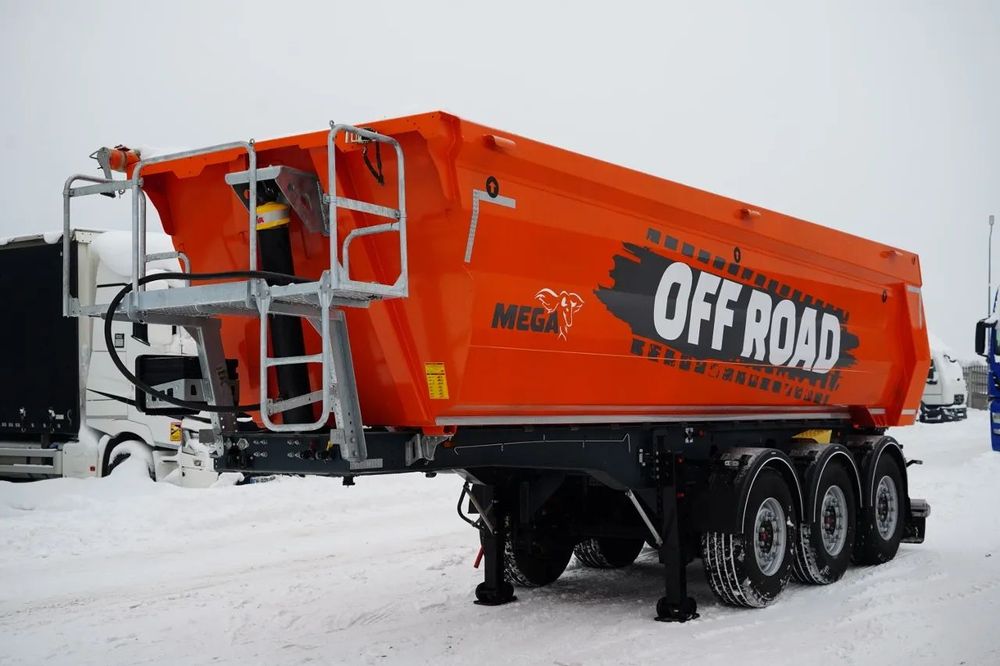 Mega BASCULATOR / 25 m³ / OȚEL / STANDARD / AXĂ RIDICATĂ / SAF / DEMO / NEUTILIZAT / NOU