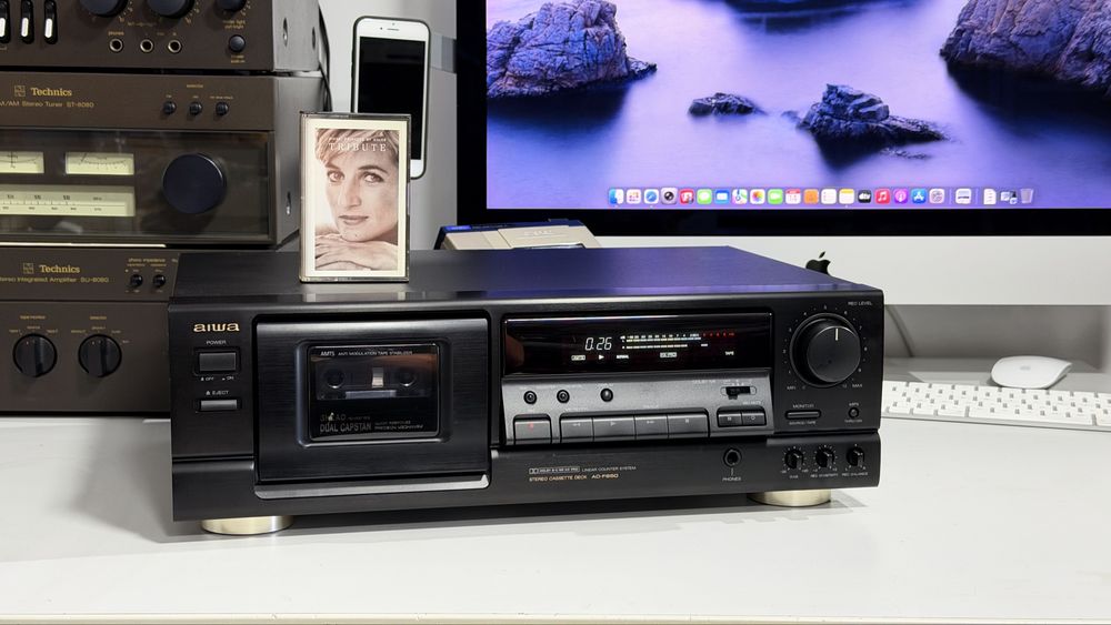 AIWA AD-F850 – Deck Casetofon 3 Head Dual Capstan, AMTS, Dolby B/C, HX Pro, Auto Bias, Metal, Made in Japan