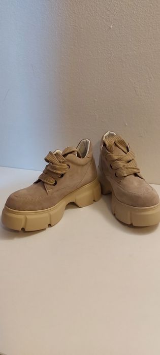 Ghete botine pantofi casual sport noi 36 piele intoarsa