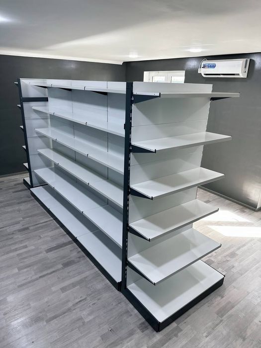 Металлические торговые стеллажи для магазинов