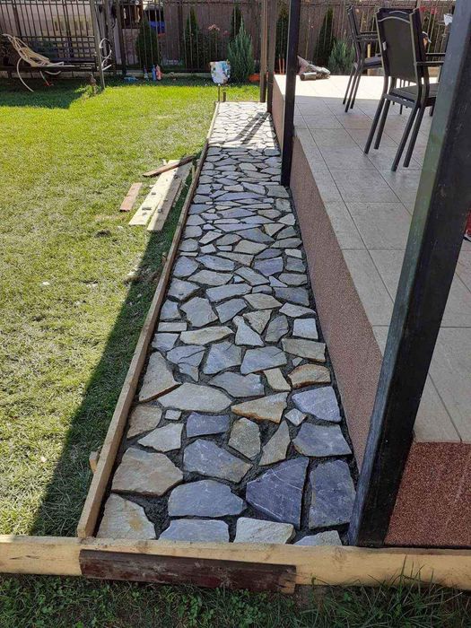 Piatra naturala de munte de Grecia 100%. Lucrez în toată Țara