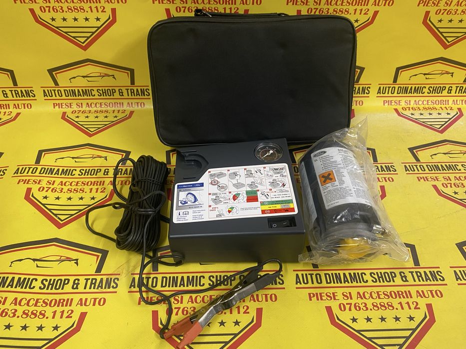 Compresor aer umflat roti auto masina Kit pana cu solutie Ford Transit