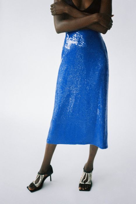 Fusta paiete Zara limited edition