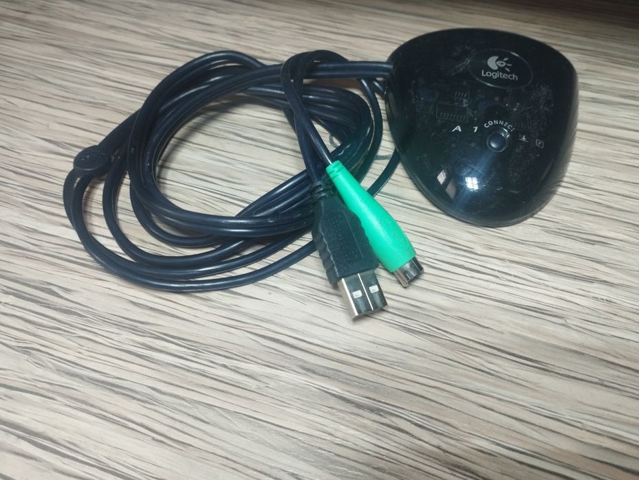 Мышка Logitech с адаптером