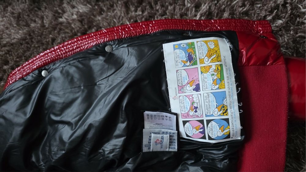 geaca moncler cu blana naturala