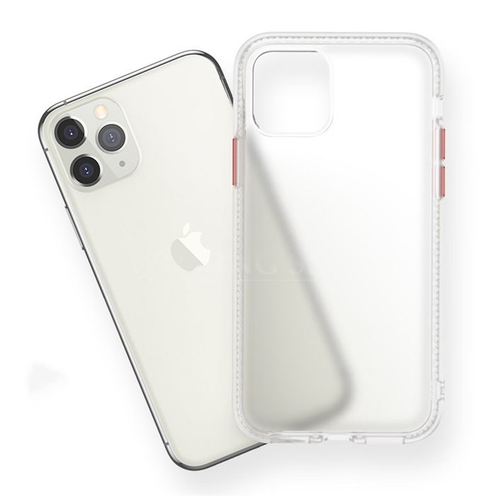 Iphone 11/12/13 PRO MAX Husa 0,5mm Rama Silicon Cu Spate Plastic Mat