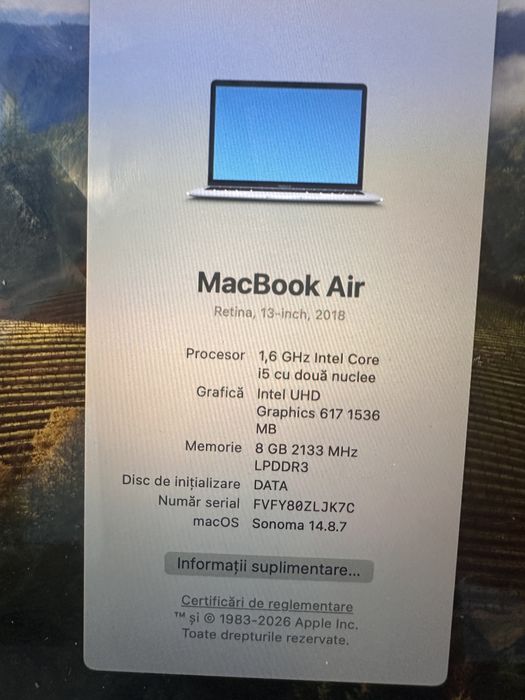 Vand macbook air 2019