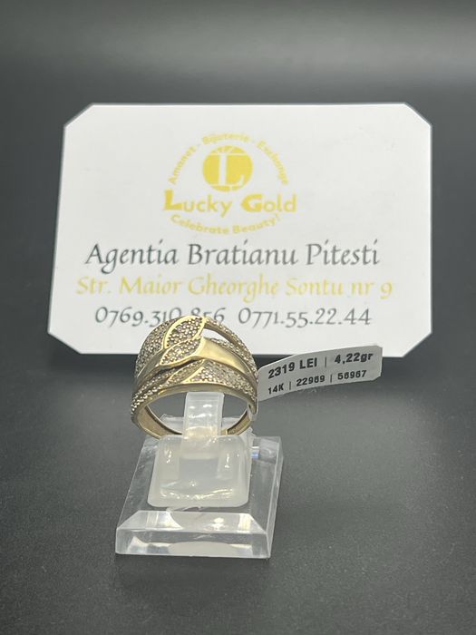 Inel aur 14k 4.22 gr marimea 18 cod 22969
