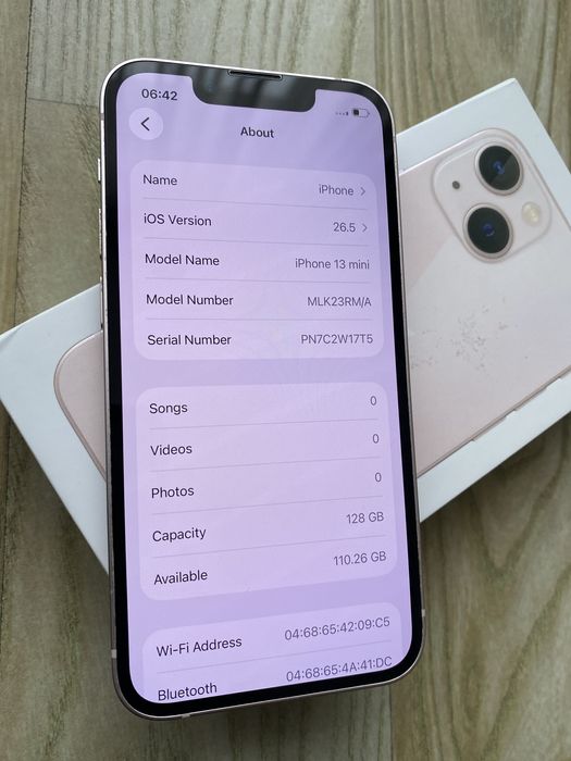 iPhone 13 Mini , Roz , 90% Bateria