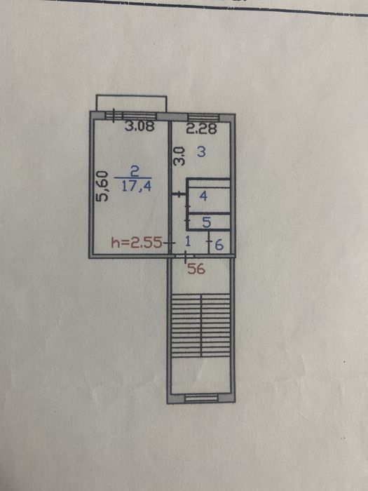 Продается 1 комнатная квартира