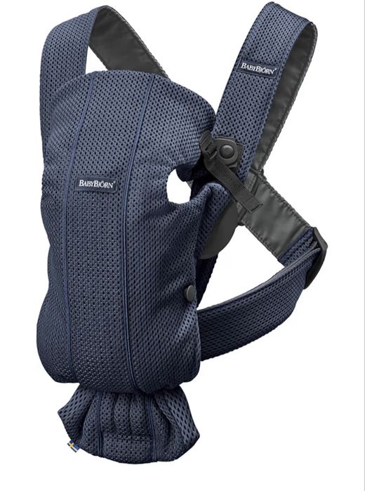 BabyBjörn Бебешко кенгуру Mini, Mesh 3D, Navy Blue