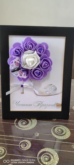 Вечни букети в рамка