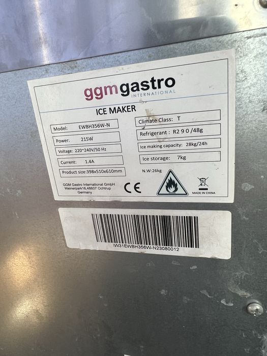 Profesionalen Ledogenerator GGMGastro 28kg 24h