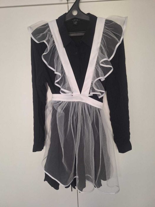 Школьное платье с фартуком