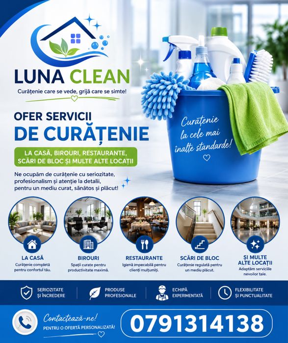 Luna Clean servicii profesionale de curatenie