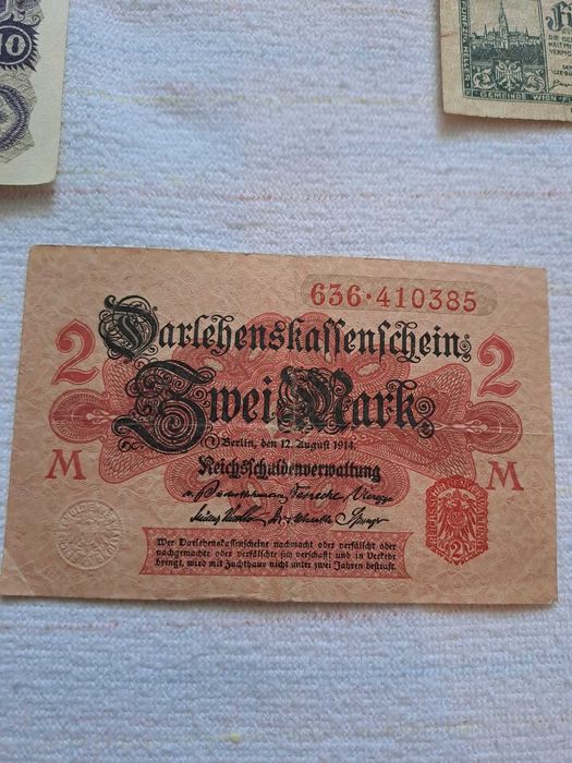 bancnote kronen heller mark