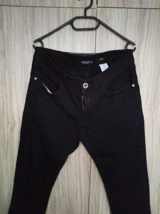 Мъжки  черни  дънки Slim Fit