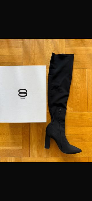 Cizma Yoox 37 material textil (peste genunchi)