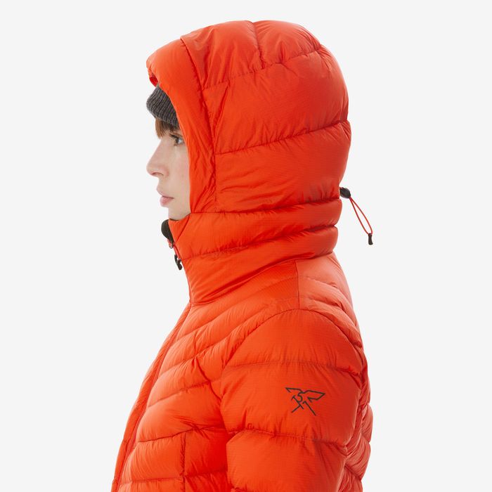 Geacă din puf Trekking Mt500 -10°c Roșu - produs resigilat Decathlon