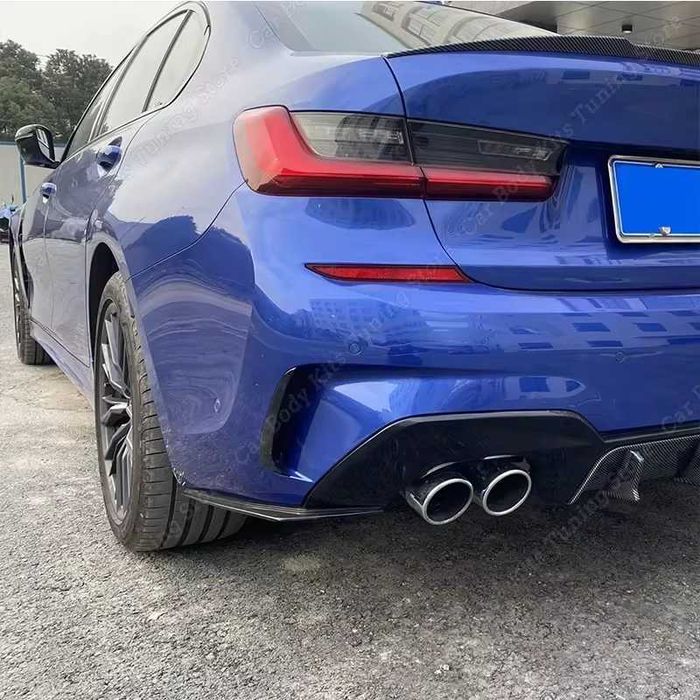 Extensii Splitere Prelungiri Extensie Bara Spate BMW G20, Negru Lucios