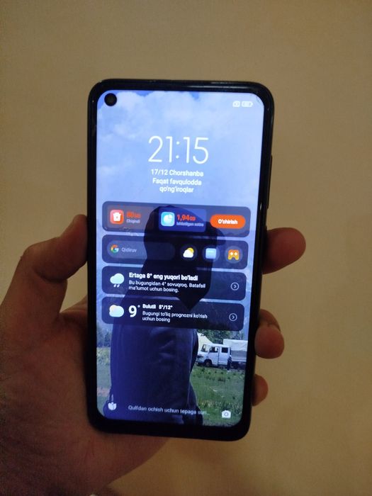 Redmi note 9  ekran alishdi