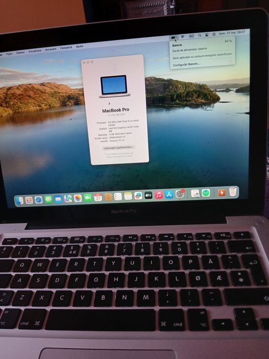 Vand macbook  pro 13  2012 display spart