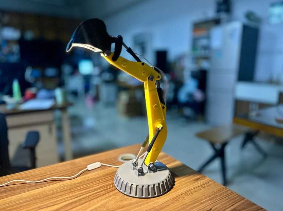 Детска лампа Багер Excavator ЛЕД LED Lamp