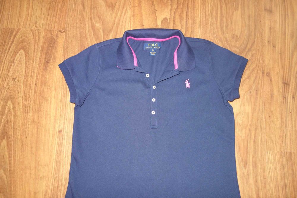 Tricou Fete Ralph Lauren, Albastru, Marimea XL/16 ani, Stare excelenta