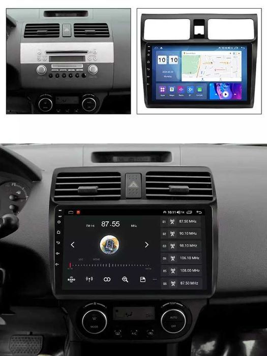 Navigatie Android 14 SUZUKI SWIFT 2003-2010 1/8 Gb Waze CarPlay CAMERA