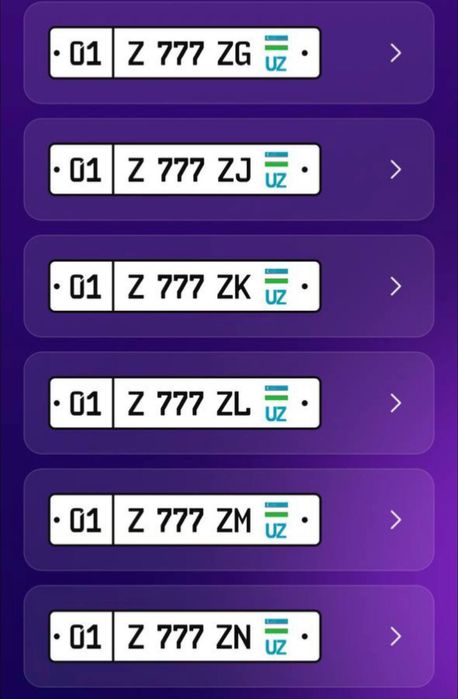 Avtoraqam zakas olamiz XXX