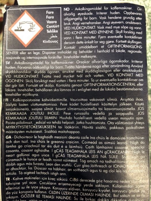 EcoDecalk Delonghi Удаления накипи